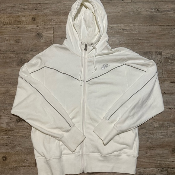 Nike zip up hoodie Bloke core y2k vintage white - Picture 5 of 6